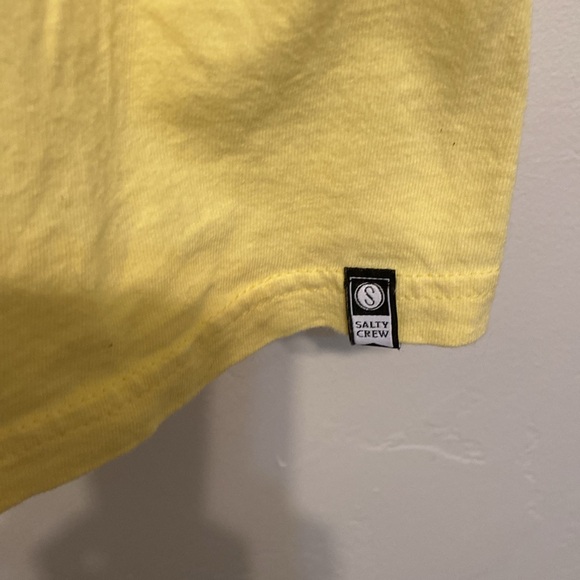 Salty Crew Yellow Tank Top SZ MED - Picture 5 of 5